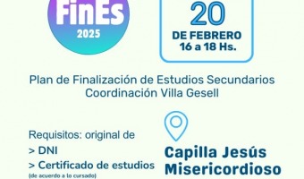 PLAN FINES 2025: NUEVA JORNADA DE INSCRIPCIN